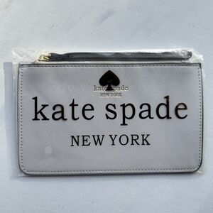 Kate spade wristlet grey purse